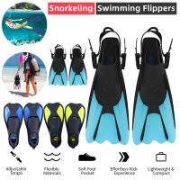 【LZ】◄  Snorkel Mergulho Snorkel Barbatanas Treinamento Snorkeling Aqua Sapatos Adultos Material Flexível Pé Nadadeiras Natação Acessórios