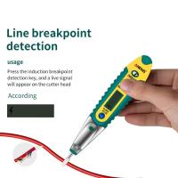 Greo VD700 Digital Test Pencil Tester Electric Voltage 70-250V Dc LCD Detector / Ac Screen Screwdriver For Electrician Tools(Batteries Pen excluded) U