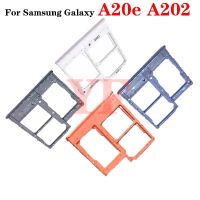 ถาดใส่ซิมการ์ดอะแดปเตอร์สำหรับ Samsung กาแล็คซี่ A10E A202 A20E A202F A202DS ซิมช่องเสียบบัตรที่ใส่ถาดซ็อกเก็ตเครื่องอ่านการ์ดอะไหล่ LKT37123