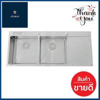 อ่างล้างจานฝัง 2 หลุม 1 ที่พัก DYNA HOME รุ่น DH-12050-DTS ขนาด 120 ซม. สีสเตนเลส **ราคาดีที่สุด**