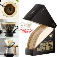 [COD]100ชิ้น V รูปร่างกาแฟกระดาษกรองกรวยสำหรับ V60 Dripper กาแฟกรองถ้วยเอสเพรสโซ่กาแฟหยดเครื่องมือกระดาษกรอง