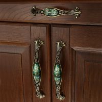 ☏❃ Vintage Door Handles Cabinet Knobs Furniture Wardrobe Cupboard Handle Closet Drawer Pulls