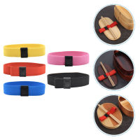 HAOYUNLA 5PCS Creative Elastic Bento Box Fixing Straps Elastic Lunch Lunch Holder Straps