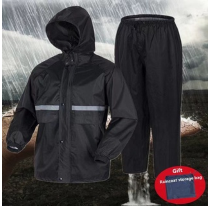 Water proof motor cycle Black raincoat Kapote Raincoat Terno For Adult ...