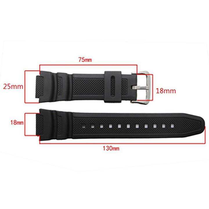 Moon Okey For Casio Rubber Watch Band SGW-300H SGW-400H SGW-500H MRW ...