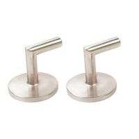 【cw】 1 Pair Mini Right Angle Curtain Hooks Metal Hanger Tieback Accessory Supplies for Office Dormitory Bathroom