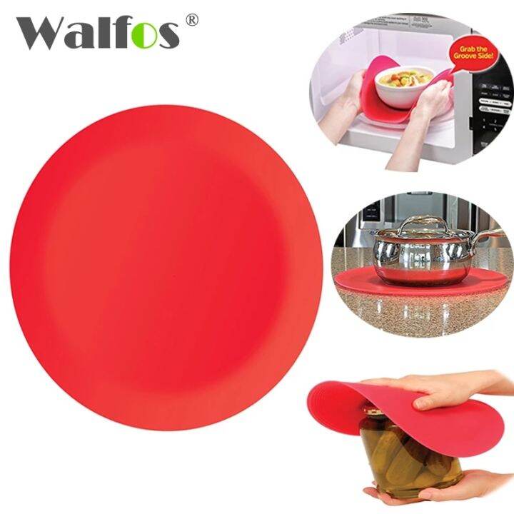 WALFOS 25CM Silicone MultiPurpose Silicone Microwave Mat Oven Liner