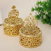 12Pcs European Style Hollow Candy Box Gold Plastic Small Box Wedding Party Gift Box Baby Shower Gift Box Storage Boxes