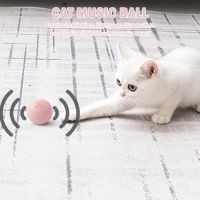 Cat Self-help Relief Toy Interactive Cat Chewing Training Toy Ball Self-moving LED Flash Lamp Creative Portable Cats Accessories Toys