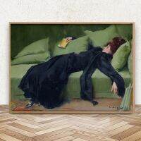 Ramon Casas Vintage ภาพวาดสีน้ำมันทำสำเนาโปสเตอร์ภาพวาดผ้าใบสีเขียวโบราณ Wall Art Home Decor สำหรับ Art Collectors