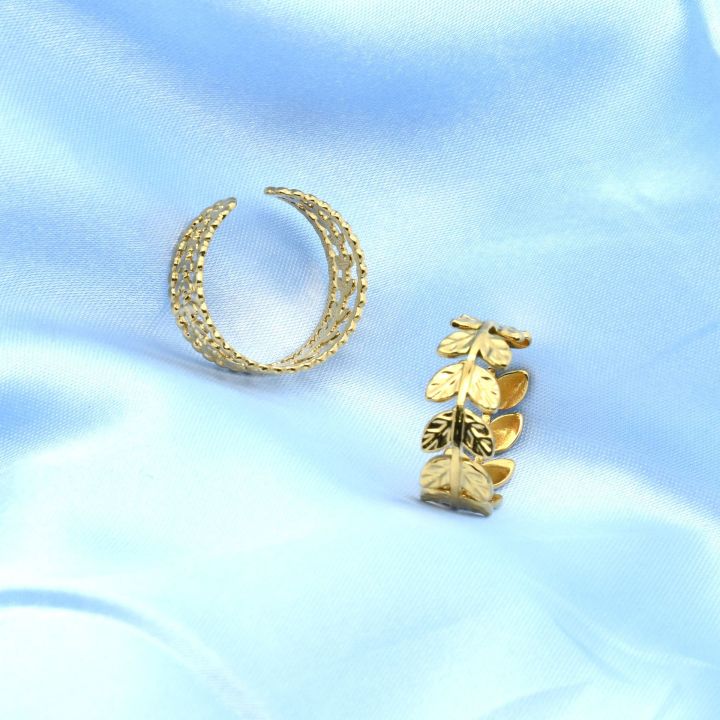 18k-ทองแท้ในแหวนแฟชั่นที่เรียบง่ายร้อยบุคลิกภาพ-ทองปรับไทเทเนียมเหล็กแหวนเปิด-vfne