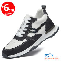 Sports Men Sneakers Elevator Shoes Heightening Height Increase Insole 6CM Tall Man Leisure High