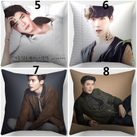 New K-Pop Lee Jong Suk 이종석 Single Side Print Polyester Pillow Cover Car Cusion Cover Sofa Home Decorative Pillowcase (Without Pillow Inner)45x45CM