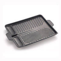 DEOUNY 3 Shape 32cm Korean Maifan Stone Grill Pan Non-stick Portable Household Outdoor BBQ Plate eless Aluminum Tray Hot New