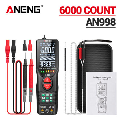 ANENG AN998 Automatic Digital 6000 Counts Professional Multimeter Eletric Auto Ranging ACDC Voltmeter Temp Ohm Hz Detector Tool