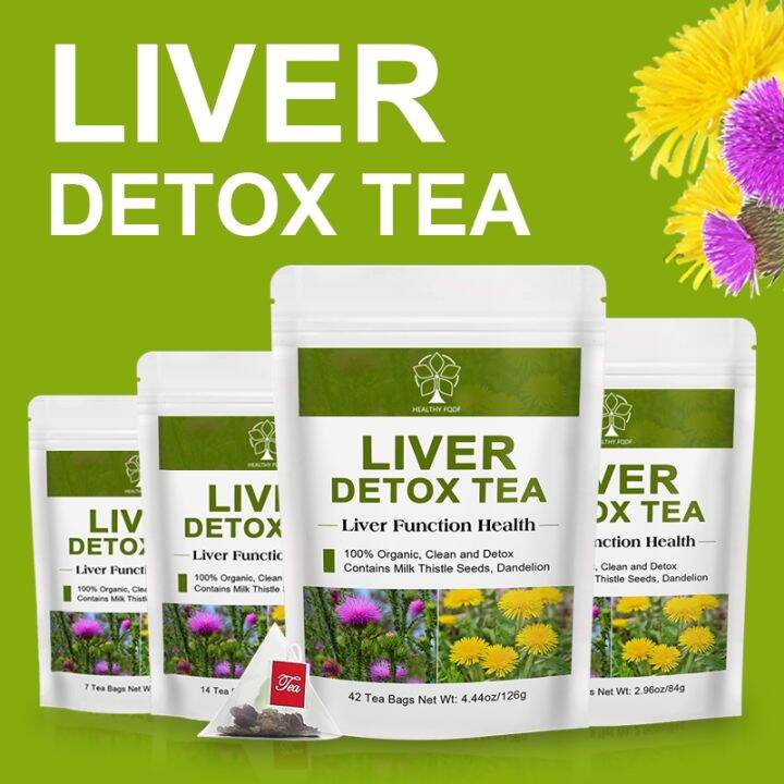 Liver Detox Tea Natural and Organic Unique Herbal Support Clearing Away