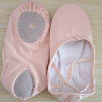 【Love ballet】ขายร้อนที่มีคุณภาพสูงเด็กสาวสีชมพูแยกแต่เพียงผู้เดียวรองเท้าบัลเล่ต์ผ้าใบนุ่ม