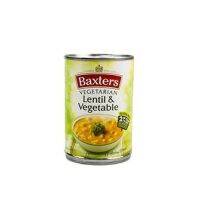 อย่างฟิน? Baxters Vegetarian Lentil &amp; Vegetable Soup 400g แบ็กซเตอร์ซุปแครทผสมผักชี?