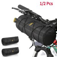 1/2 Pcs Portable Bicycle Handlebar Pannier Pouch Waterproof Multipurpose Mountain Road Bike Frame Tube Bag Cycling Accessories