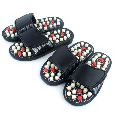Acupoint Massage Slippers Sandal For Men Feet Chinese Acupressure Therapy Medical Rotating Foot Massager Shoes Uni