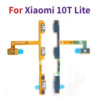 สำหรับ Xiaomi Mi 10T Lite ชิ้นส่วนอะไหล่สายเคเบิ้ลหลักปุ่มปรับระดับเสียงด้านข้างปุ่มเปิดปิดใหม่