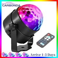 Rotating Dance Party Atmosphere Lamp Remote Control Colorful Ball Light 7 Colors 3 Modes USB Sound Activated Birthday Wedding Decor for Bar Club Party