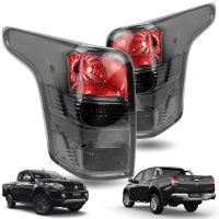 ไฟท้าย สโมคเลนส์ พร้อมหลอด ซ้าย+ขวา ไม่ LEDs จำนวน 2ชิ้น สีสโมก Mitsubishi L200 Triton มิตซูบิชิ ไทรทัน 2ประตู 4ประตู ปี 2015-2018 สินค้าราคาถูก คุณภาพดี Set Smoke Lens Tail Lamp Lights bulbs