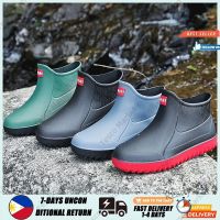 【hot sale】 ❉❖▽ B53 Bota For Men Rain Boots Non-slip Waterproof Fashion Rain Boots Kitchen Work Short Tube Water Shoes