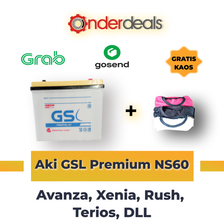 Aki Mobil Xenia, Avanza, Rush, Terios GSL PREMIUM Tipe NS60 | Lazada