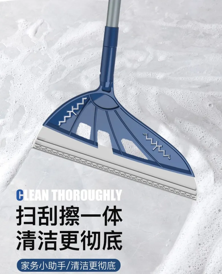 Multifunctional magic broom Wiper mop Bathroom floor glass wiper Soft rubber  broom folding scraper