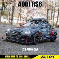 LILEO 1:24 Audi RS6ดัดแปลงรุ่นโลหะของเล่นรถรุ่น Diecast รถสำหรับเด็กจำลองเสียง Light Effect งานอดิเรกคอลเลกชันของขวัญ