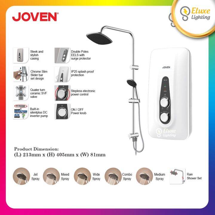 JOVEN SB11iP/SB11iP-RS INVERTER DC PUMP INSTANT WATER HEATER | Lazada