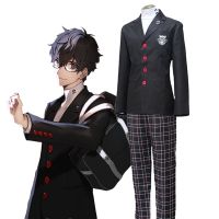 ✆ ชุดคอสเพลย์ เกม Persona 5 Akira Kurusu P5 Ren Amamiya สําหรับผู้ชาย และผู้หญิง Game Persona 5 Akira Kurusu Cosplay Costume P5 Ren Amamiya Full Set School Uniform Mens Suits Halloween Unisex Blazer Outfit