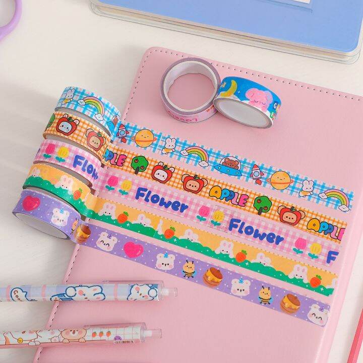 lz-3-rolo-conjunto-kawaii-fita-decorativa-di-rio-diy-di-rio-washi-fita-adesiva-colagem-material-kawaii-escola-papelaria