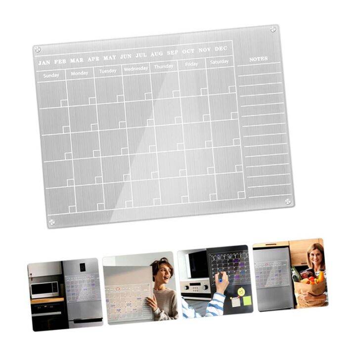 white-month-dry-fridge-refrigerator-board-message-planning-home-calendar-writing-kitchen-erase-erasable