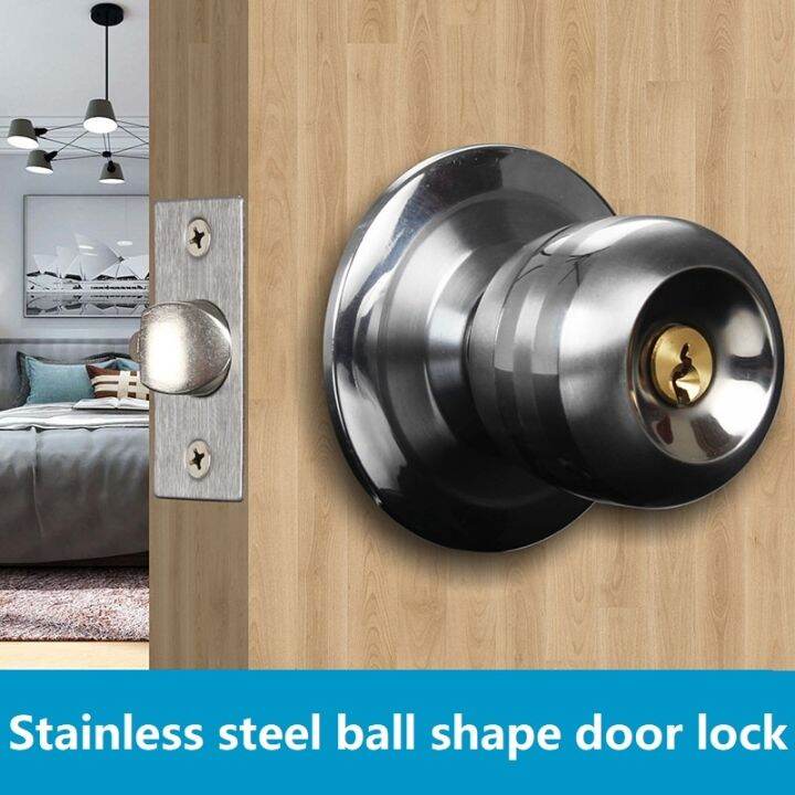 Autosp Door lock Heavy Duty Door Knob Entrance Lock set With 3 Key