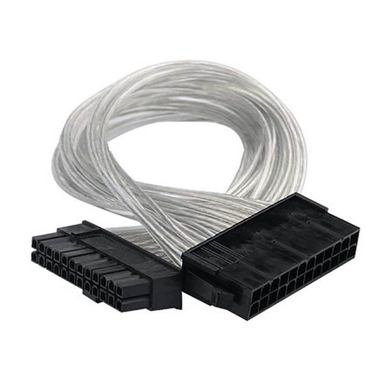 AKUBLT 30cm Tinned Copper Power Lead Connector Wire 20+4 Pin Male to