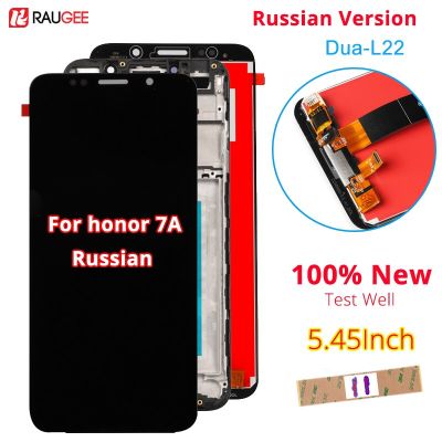สำหรับ Huawei Honor 7a ชิ้นส่วนจอสัมผัสแอลซีดีของเครื่องแปลงดิจิทัลแทนโดยหัวเว่ย Huawei Honor 7a เวอร์ชันภาษารัสเซีย Dua-l22 5.45