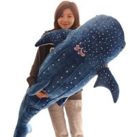 50/100CM New Cartoon Blue Shark Stuffed Plush Toys Big Fish Whale Baby Soft Animal Pillow Dolls Children Birthday Gifts