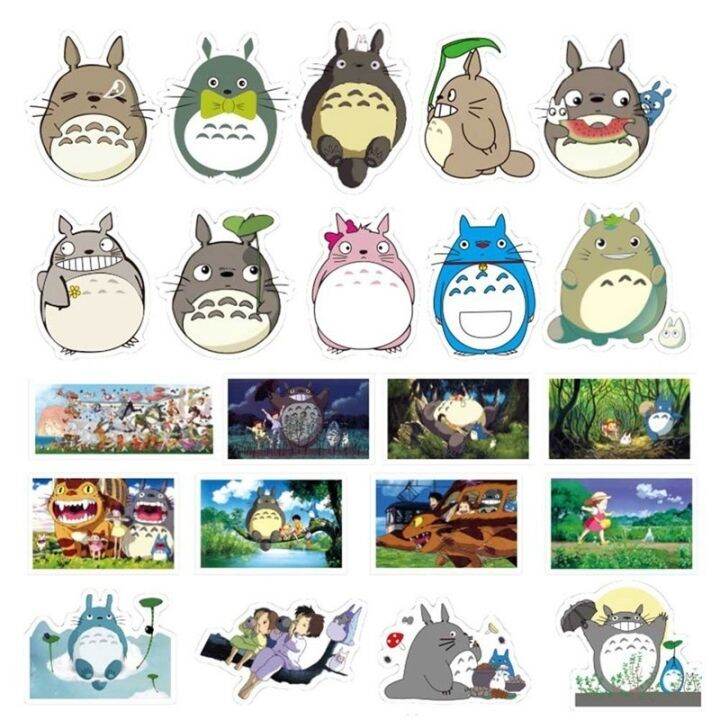 สติ๊กเกอร์ลายการ์ตูน-totoro-สำหรับติดตกแต่งรถยนต์