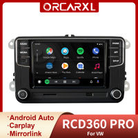 NONAME RCD360 PRO Android Auto MIB 2 Din วิทยุติดรถยนต์ Carplay 6RD035187B 2เครื่องเล่นวิทยุ Din สำหรับ VW Passat B6เสื้อโปโลสำหรับเล่นกอล์ฟ MK5 MK6การรับประกัน