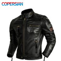 2022 Vintage Men S Black Leather Jacket For Spring Autumn Genuine Motorcycle Style Natural Cowhide Leather Fit Biker Coat