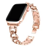 ✁☈❂ โลหะสำหรับ Apple Watch Band 41 มม. 45 มม. 40 มม. 44 มม. 42 มม. 38 มม. 49 มม. เพชรสายสแตนเลส Fit iWatch 8 7 6 SE 5 4 เข็มขัด