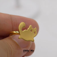 Little Me jewelry - Littleme แหวนแมว สีทอง / สีชมพู สินค้าทำมือ ของขวัญสำหรับเธอ (แถมฟรี+ กล่องของขวัญ) แหวน , แหวนผู้หญิง