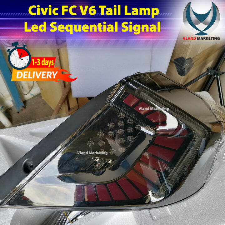 Honda Civic fc V6 tail lamp light running led sequential signal 2016 ...