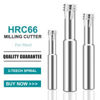 GAMONT HRC66 ทังสเตนเหล็ก 3 ฟันคาร์ไบด์ด้าย Endmill CNC เครื่องจักรกลเครื่องจักรกลมิลลิ่งเครื่องมือตัด