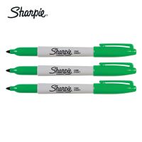 Sharpie ปากกาเคมี ปากกา Permanent ชาร์ปี้ Fine 1.0mm - สีเขียว (แพ็ค 3 ด้าม)