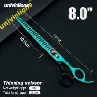 Univinlions 8" Groomer Shark Thinning Scissor Dog Cat Grooming Shear Pet Clippers for Dogs Hair Cutting Trimmer Animal Supply