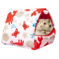 Winter Hamster Bed Washable Small Animal Cave Hideout for Hamsters Small Animal House for Small Hamsters Golden Silk Bear Hamsters Mini Hedgehogs Dwarf Hamsters Guinea Pig portable