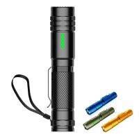 PEETPEN Multifunctional Handheld Portable Outdoor Tactical Flashlight  Smart Power Display  Bright Pocket Flashlight Rechargeable  Flashlights